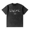 Yungblud Lowlife Album Logo Washed T Shirts Men Women Clothing Fashion Short Sleeve T-shirts Casual Cotton Oversized T-shirt Top