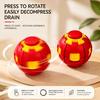 3D Printed Fingertip Press-To-Spin Fidget Ballone Click Deform Fidget Spinner Ball, Smooth Rotating Stress Relief Sensory In