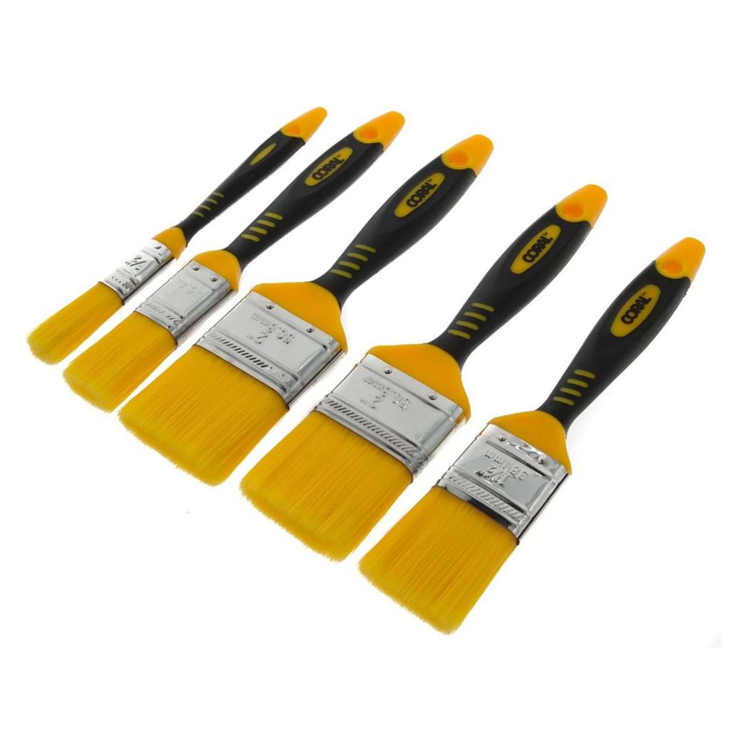 Coral Zero-Loss Paint Brush Set (Pack of 5)