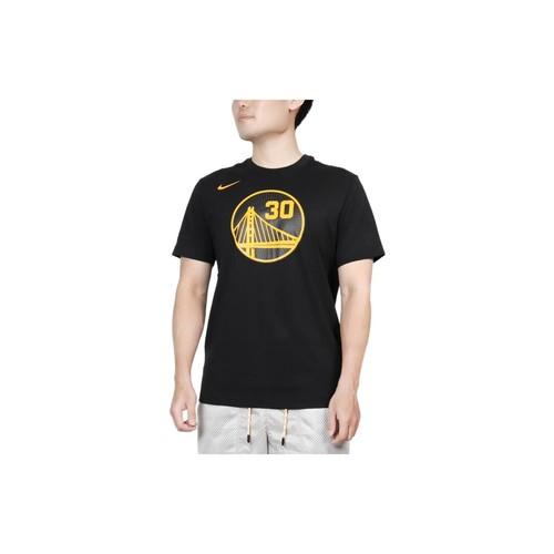Nike Curry Breathable Digital Letter Print Short-Sleeve T-Shirt for Men, Black