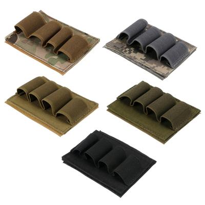 Battery Holder Elastic Storage Bag Hook and Loop Tactical-Bullet for Shell Holder Bag for Flashlight Shotgun Shells