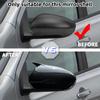 Spiegelkappe für Nissan Qashqai J10 2007-2014 Schwarz Europäische Version Aufklebbare Außenspiegelgehäuse-Zubehör