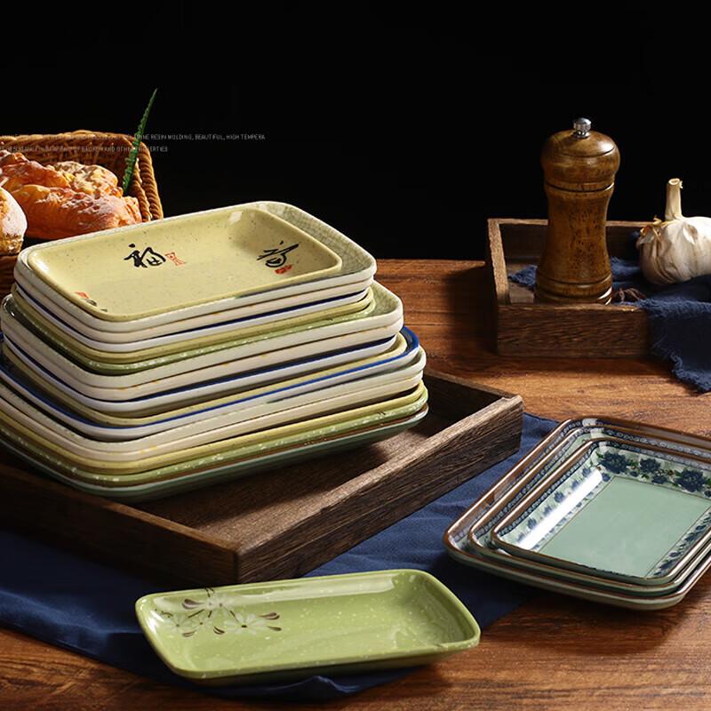 Jiu Yue Mei Rechteckige Melamin-Servierplatten