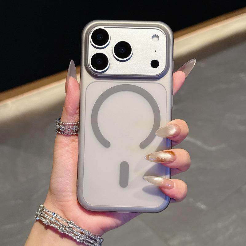 

Clear Frosted PC For Magsafe Phone Case For iPhone 17 Air 16 15 14 Plus 13 12 11 Pro Max 17 Pro Magnetic Wireless Charge Cover For iphone12