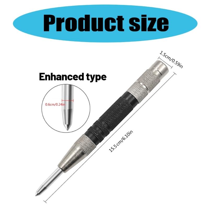 Automatic Centre Punch General Woodworking Metal Drill Adjustable Spring Loaded Automatic Punch Hand Tools for Metal