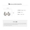 Shiny Colorful Zircon Rhinestones Stud Earrings For Women Temperament Irregular Round Earrings Female Party Ear Jewelry Gifts K-