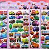 4pcs 3D Cute Transport Vehicle Cartoon Stickers Kawaii Truck Excavator Car Decals Toy DIY Stationery Guitar Sticker Decor