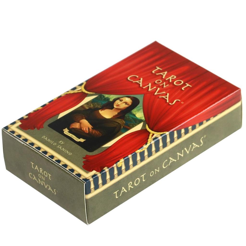 10.3*6cm Tarot on Canvas - A Stroll Through A Virtual Museum, 78 Pcs Tarot Cards Based on Rider Waite System