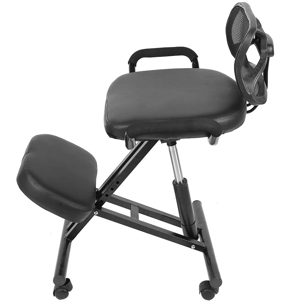 Ergonomic Kneeling Chair Adjustable Posture Knee Stool with Back Support