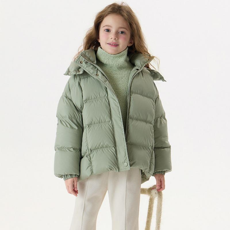 

Зимняя куртка-пуховик для девочек среднего и старшего возраста из белого утиного пуха 170cm фисташковый