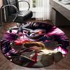 1PC Death Dark Secrets Round Rug, Non-slip Chair Mat, Home Decor, Circle Carpet Perfect for Office, Bedroom, Living Room,Christmas gift