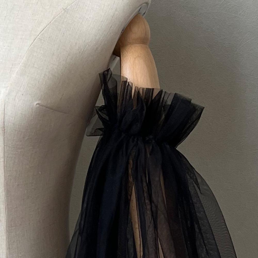 Wedding Sleeves Elastic Cuff Bride Wedding Gloves Soft Gauze Wedding Dress Removable Sleeve Solid Color Detachable Tulle Wedding