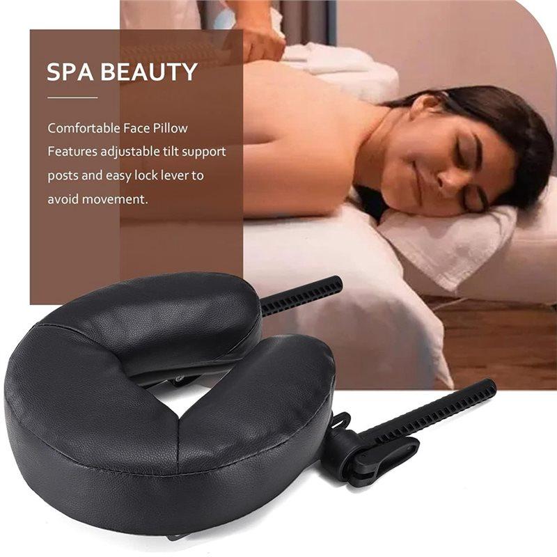 HHO-Adjustable Massage Chair Spa Bed Headrest& Face Pillow Support Universal Massage Table Face Cradle& Cushion