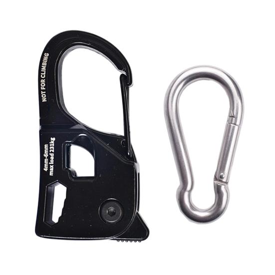 1/2 Peças Tensor de Corda Autotravante Liga de Alumínio de Alta Resistência para Mochila ao Ar Livre, Caminhada, Acampamento, Ajustador Apertador de Corda Guyline