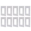 10 Sets Snap On Mount Fit for Leviton 80301 SW Decora Plus 1 Gang Wallplate Mounting Bracket Kit