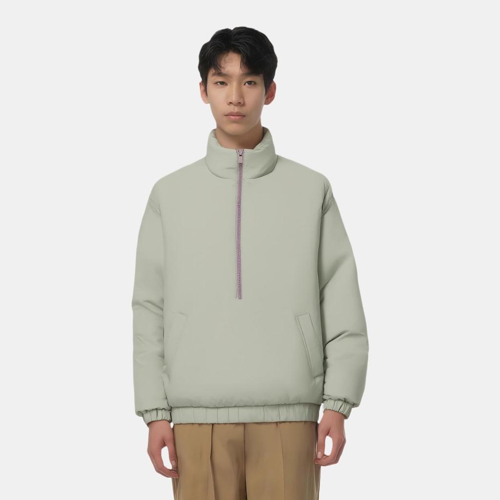 Fear of God Essentials SS22 Quilted Pullover Men Pullover Seafoam Gray-Green FOG-SS22-183