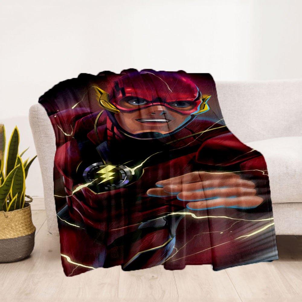The Flash Superhelden Kostüm für Kinder DC Comics KostümDecke Flanell Überwurfdecke für Sofa, Bett, Reise, Camping, Büro, Couch, Stuhl