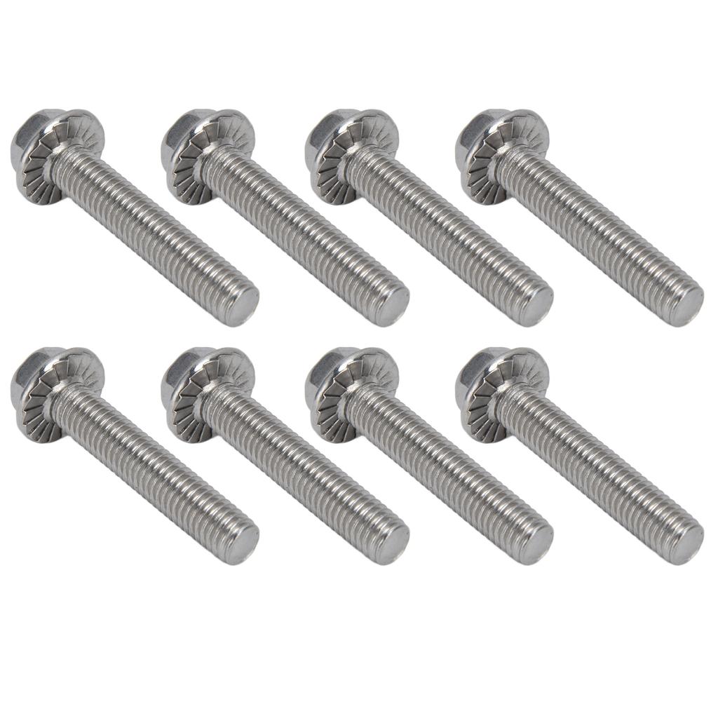 20Pcs M10x1.5 Screw Bolts A2?70 Stainless Steel Flanged Hex Head Bolt with Gasket DIN6921M10x60
