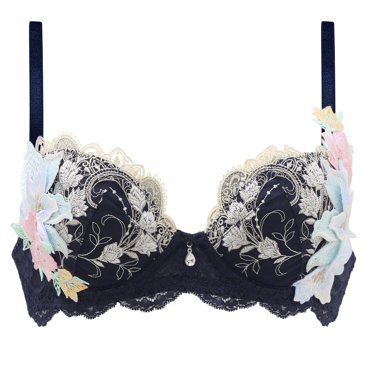 

Himiko 031 Серия Плюс Подгрудный Бюстгальтер, Размеры, 80, B, C, D, E, F, (NV-Темно-синий, C70)