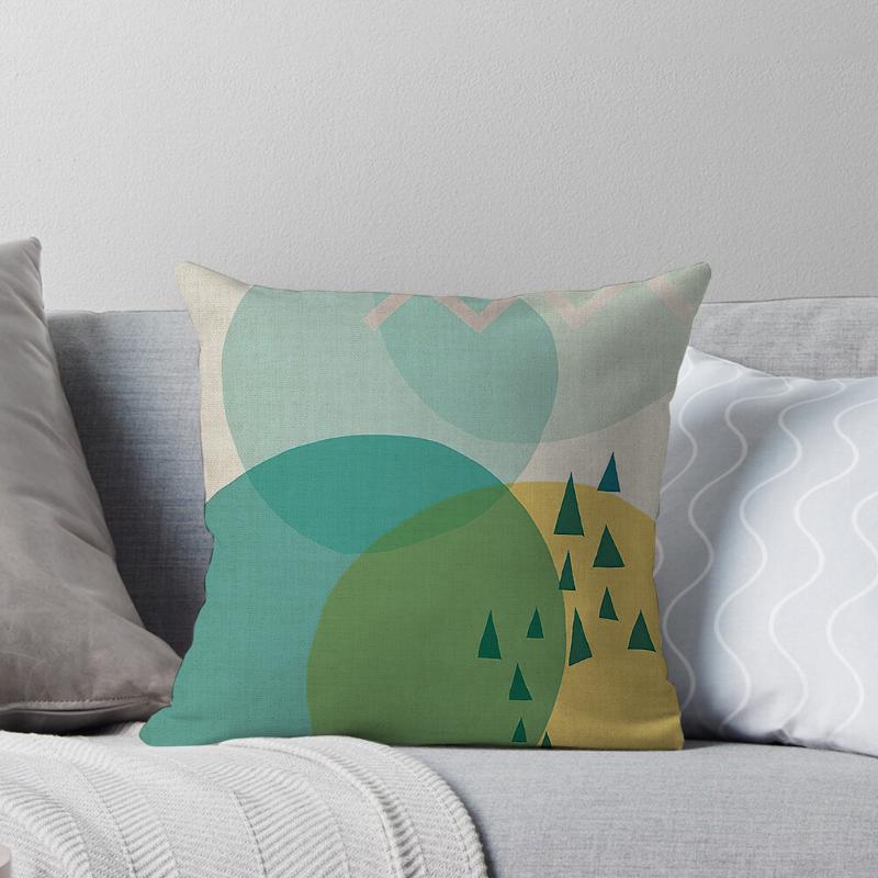 Haus Dekorativ Zuhause Kissenbezug für Sofa Kissenbezug 45*45 Nordisch 40*40cm 40x40cm 50x50 Wohnzimmer abstrakt 60x60 grau Boho