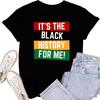 Black History Month Shirts for Women Black Pride Melanin Tee Tops African American T-Shirt