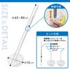 Super Clean Bath Cleaner Full Bath Telescopic Brush with Spare Mesh-Pattern Fiber Bath Brush for Bathroom Cleaning