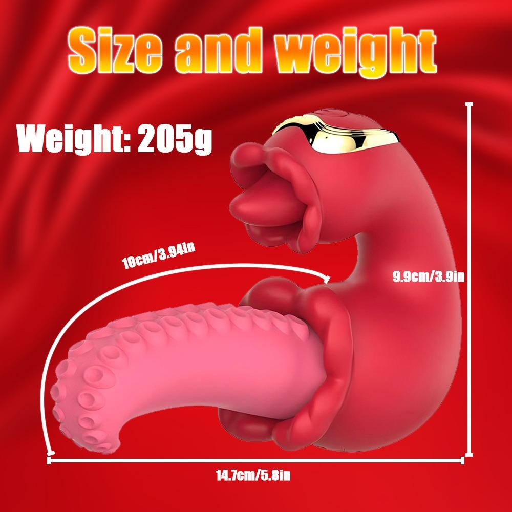 Tongue Licking Vibrator for Women G Spot Dildo Vibrating Masturbator Realistic Silicone Waterproof Adult Sex Toys
