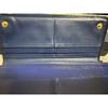 Used PRADA PORTAFOGLIO LAMPO Navy Long Wallet