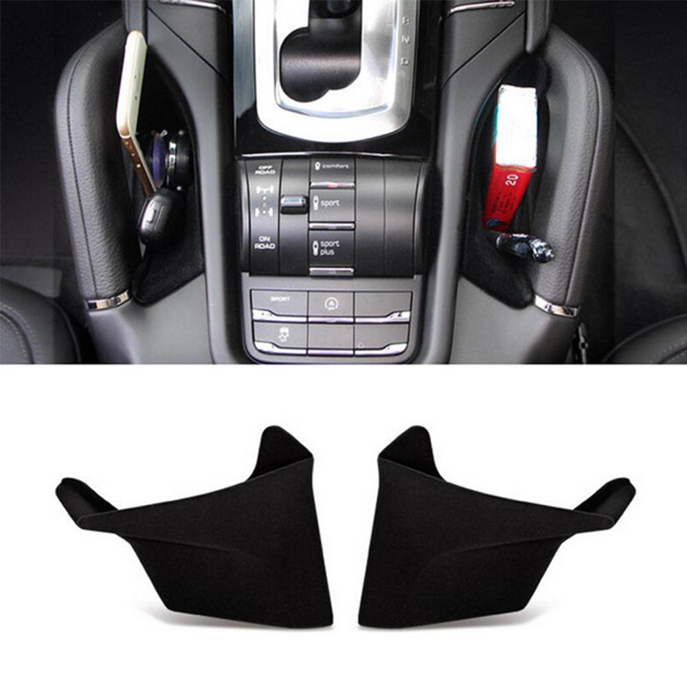 1Pair Inner Gear Shift Armrest Storage Box For Porsche 2011-2018