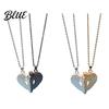 Ensemble Collier Pendentif Cœur d'Ange 1 Collier assortis pour Couple Magnétique