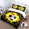 Soccer Themed 3-Piece Set Multiple Sizes Kid'S And Adults' Bedroom Exquisite 3Pc Bedding Set, Gift