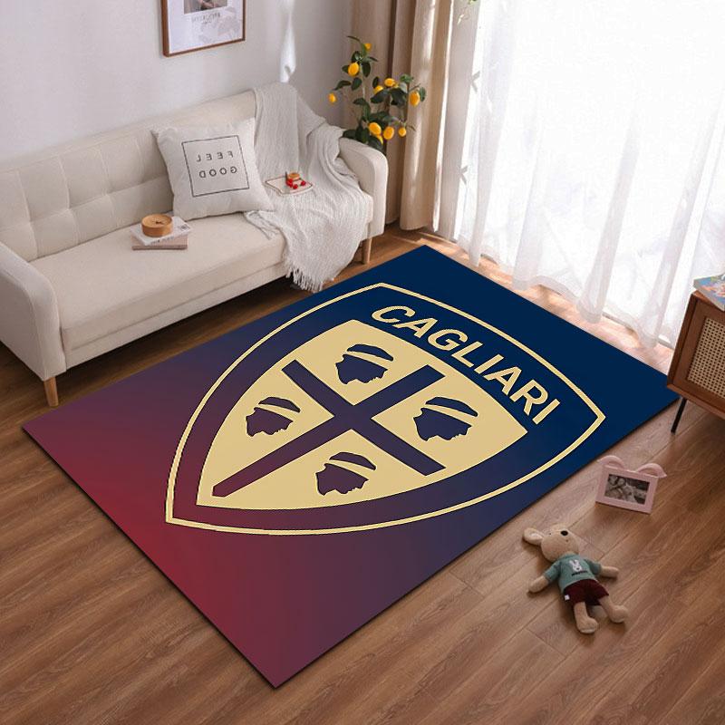 Cagliari Emblem Carpet Design suitable as a non-slip mat for the living room or bedroom sofa