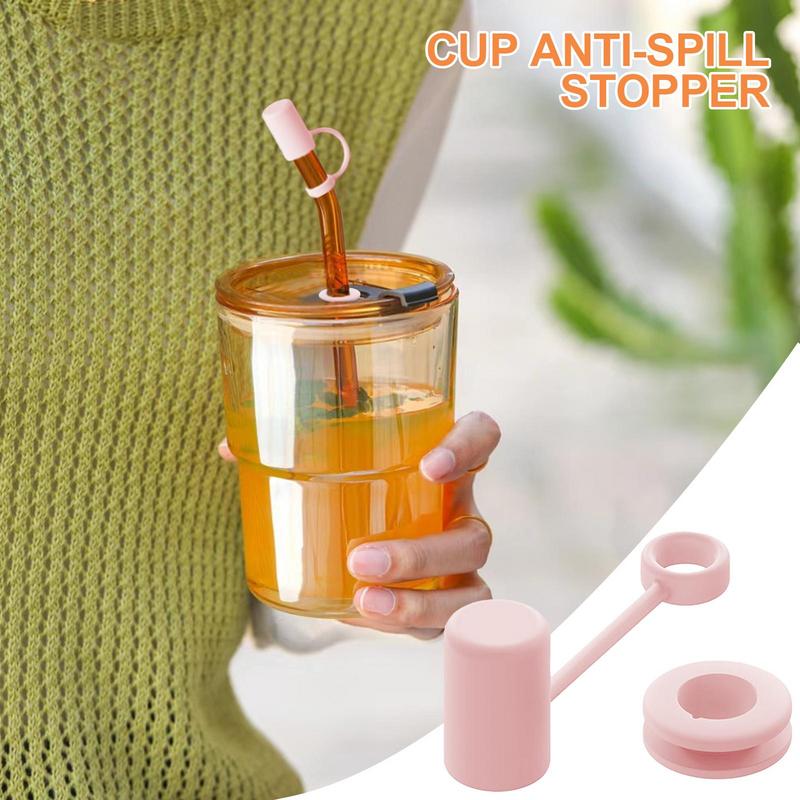 Leak Stopper For Water Bottle Water Cup Leak Silicone Cover Stopper Mug Tumbler Leak Cover Water Bottle Anti-Spill Plug For