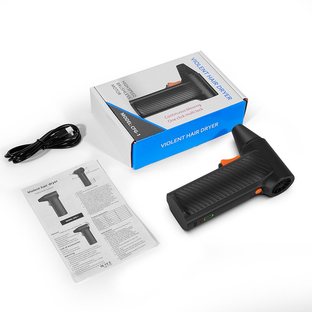 

Турбовентилятор Воздуходувка Мощная воздуходувка 110000 об/мин Регулируемая скорость ветра Электрическая воздуходувка Бесщеточный двигатель Очистка компьютера от пыли чёрный