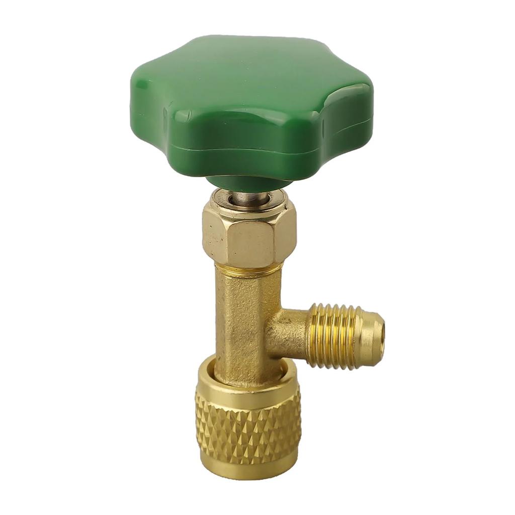 1PC Valve Bottle Opener 1/4 SAE Connector For R22 R134a R410A Air Conditioning Refrigerante Bottle Opener Air Conditioner Tools