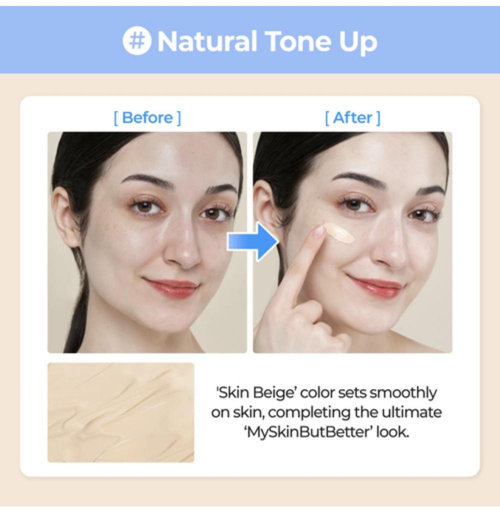 NUMBUZIN No.3 Porcelain Base-Skip Tone Up Beige SPF50+ PA++++  50ml