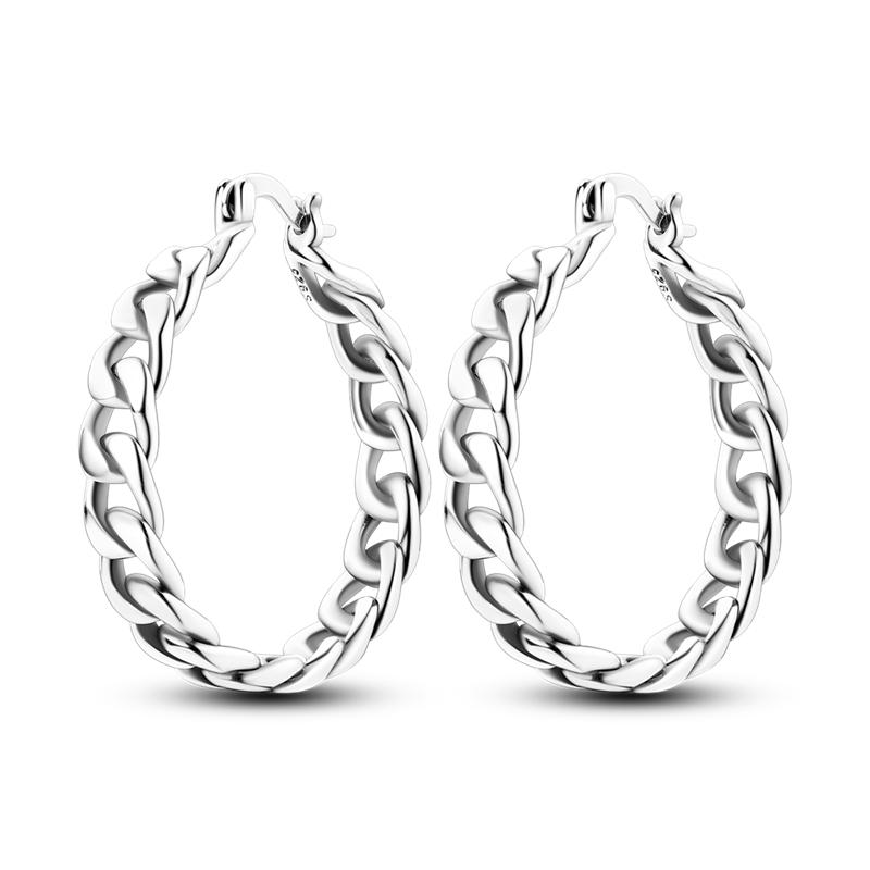 Boucles d'Oreilles Anneaux Empilés en Argent 925 Bijoux d'Oreille de Designer pour Femme Boucle d'Oreille Simple Pendientes de Luxe Bijoux de Mode