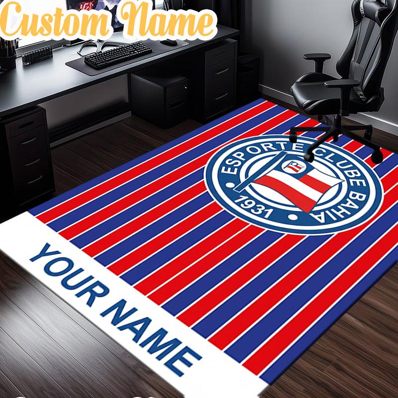 Custom Name Esporte Clube Bahia  Rug, Office Rug, Chair Rug, Carpet for Living Rooms, Doormat Game Rug Home Decor Christmas Gifts