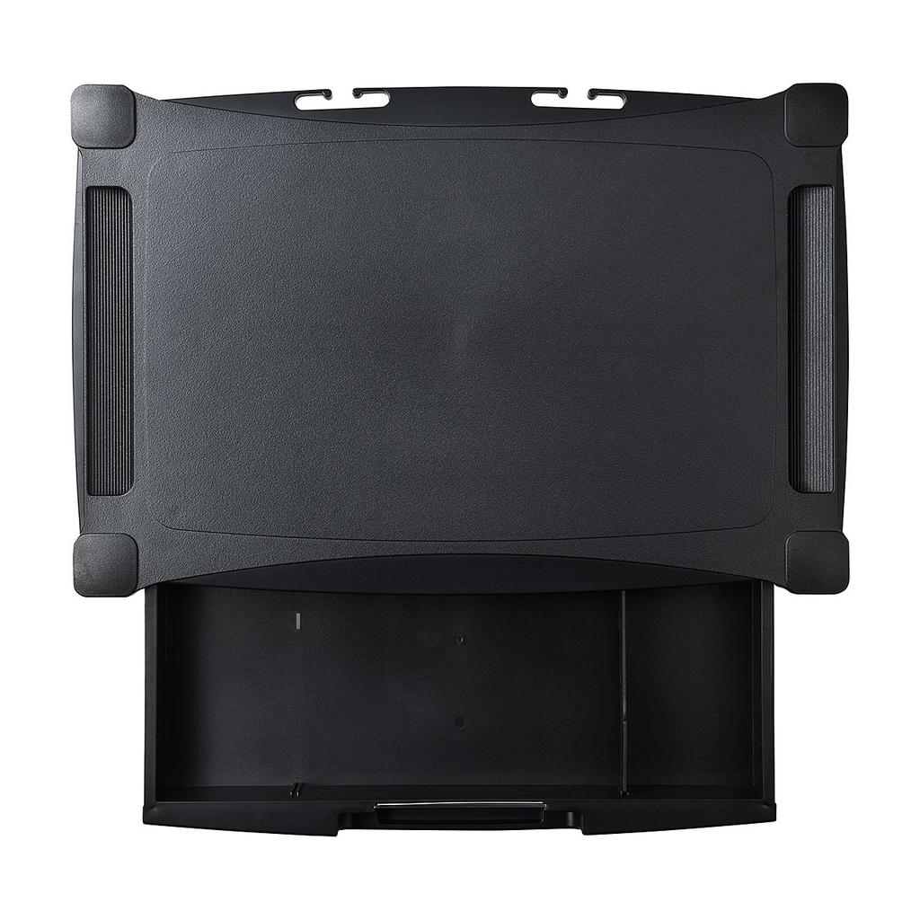 Sanwa Direct Druckerständer, Schreibtisch mit Schublade, Schwarz, 100-PS002