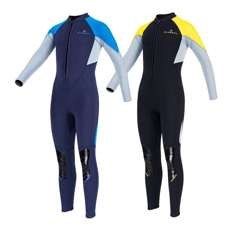 Kids 2.5mm Neoprene Wetsuit Snorkeling Diving Surfing Swimming Warmth Protection Full Body Suit