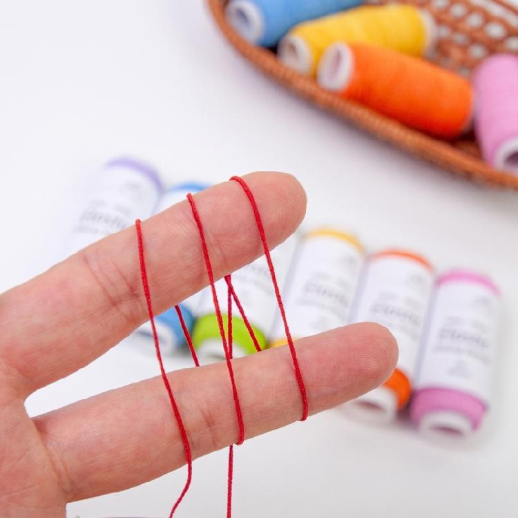 Elastic Sewing Thread 6 Color Sewing Thread 21.87Yard Per Spool Elastic Thread for Sewing Machine Hand Stitching