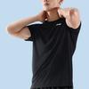 Li Ning Badminton Series Logo Solid Color Short Sleeve T-Shirt Men Tops Black ATST655-1