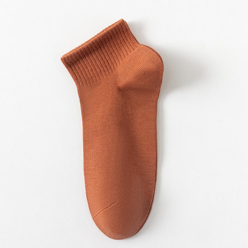 Men's Socks, Solid-color Cotton Socks, Summer Anti-odor, Sweat-absorbing, Antibacterial, Spring and Summer Thin Breathable Short Socks