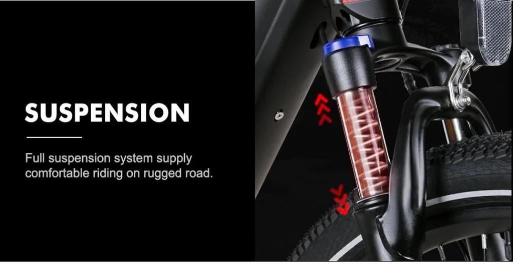 Samebike XD26 Electric Bicycle 26" Mountain Moped 750W 14AH Lithium Battery 40km/H Men's Road EBike Off Road MTB For Adults