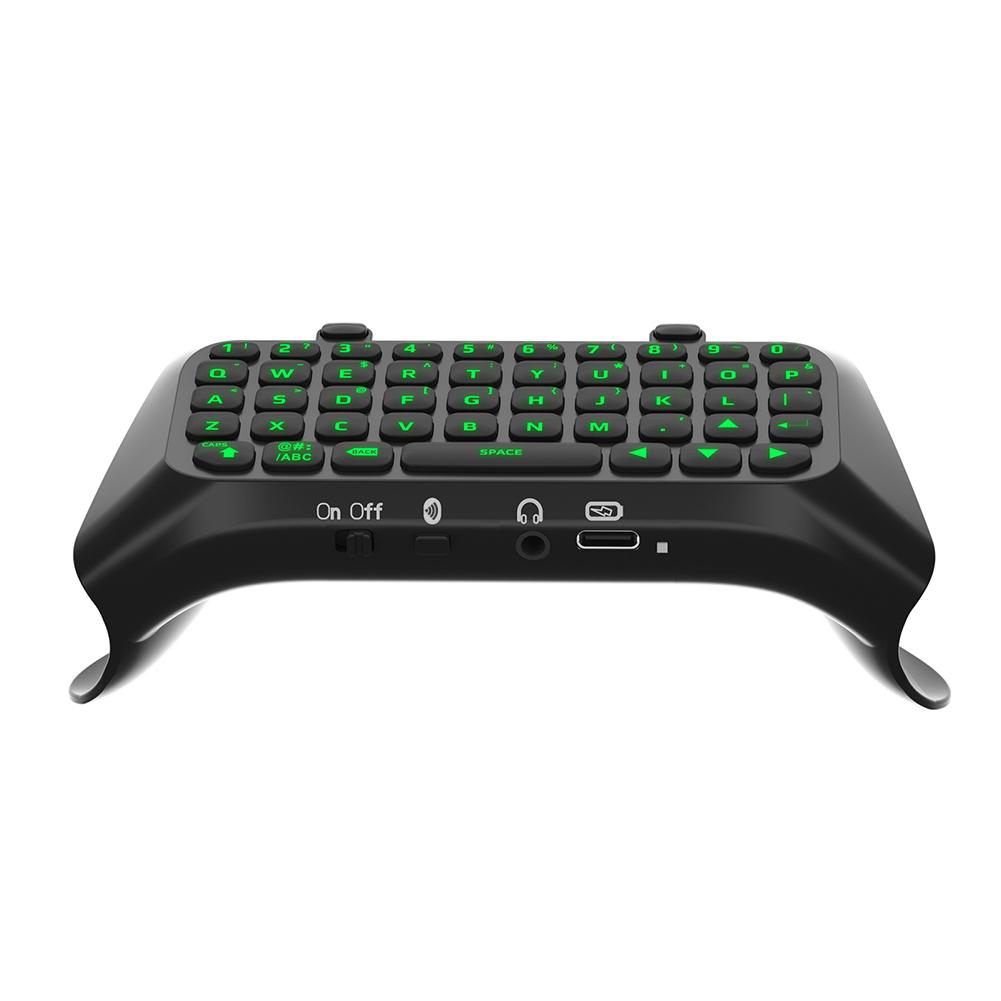 Controller Keyboard Bluetooth-Compatible External Keyboard Green Backlight Built-in Speaker for PS5 Elite Handle