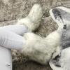 International Station Winter New Boots Faux Plush Plush Medium Tube Imitation Fox Hair Snow Boots