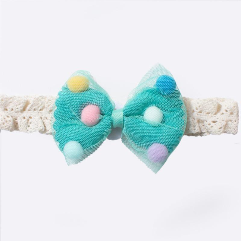 New baby lace headband, cute bow baby fontanelle headdress, children's jewelry