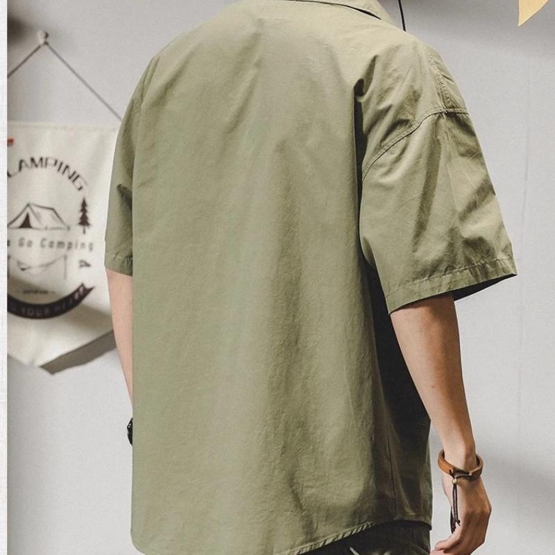 Men's Summer Thin Loose Mountain Style Outdoor Casual Versatile Shirt