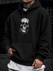 Unisex Hoodie, Halloween, Skull Graphic, Pullover Sweatshirt, Streetwear Style, Autumn Winter Casual Wear, Front Pocket And Drawstring Hood