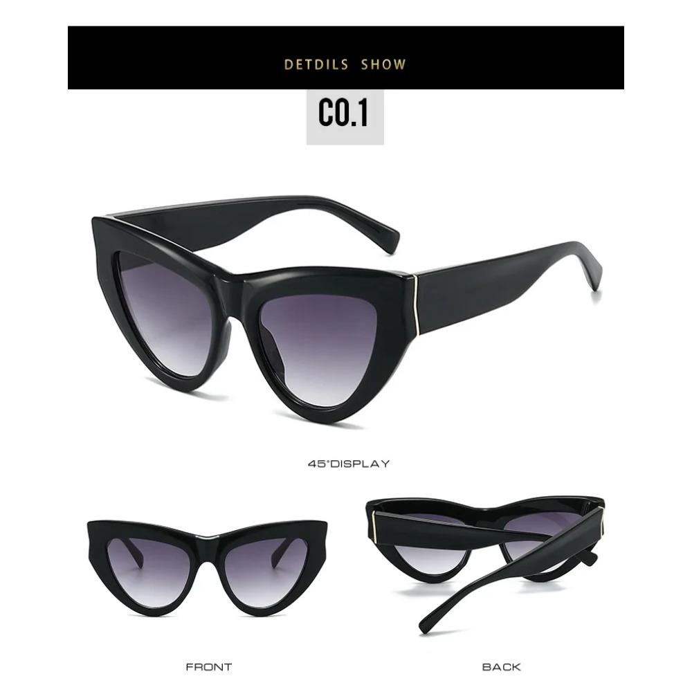 Occhiali da sole alla moda Cat-Eye da donna Stile INS Trendy Unici Occhiali da sole Protettivi UV Ombrelli da sole Protettivi UV per esterni